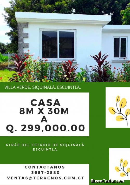 Casas en Siquinalá, Escuintla. Guatemala.