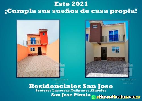 VENDO CASA EN RESIDENCIALES SAN JOSE PINULA