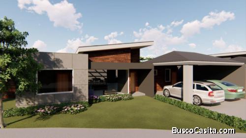 Casa Nueva, de 1 Nivel en Condominio Residencial en Arrazola, Fraijanes
