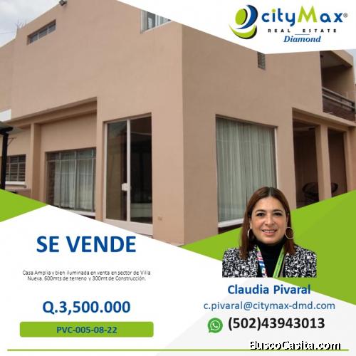 SE VENDE CASA EN VILLA NUEVA