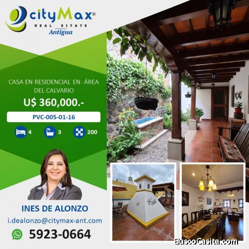 PRECIOSA CASAEN ANTIGUA GUATEMALA EN VENTA
