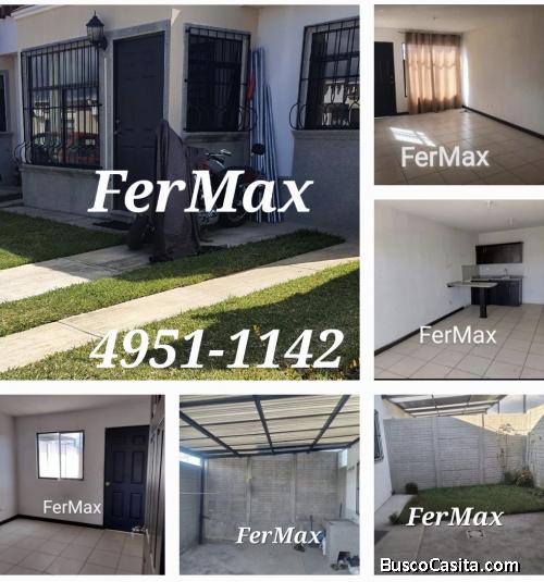VENDO casa en San José Pinula. De 1 nivel.   Doble garita de seguridad 