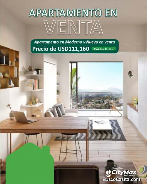 Apartamento en Moderno y Nuevo en venta zona 13