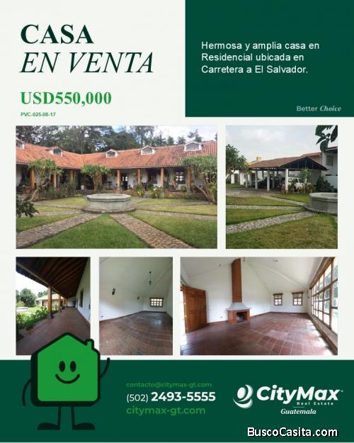 Casa en venta Carretera El Salvador km 19