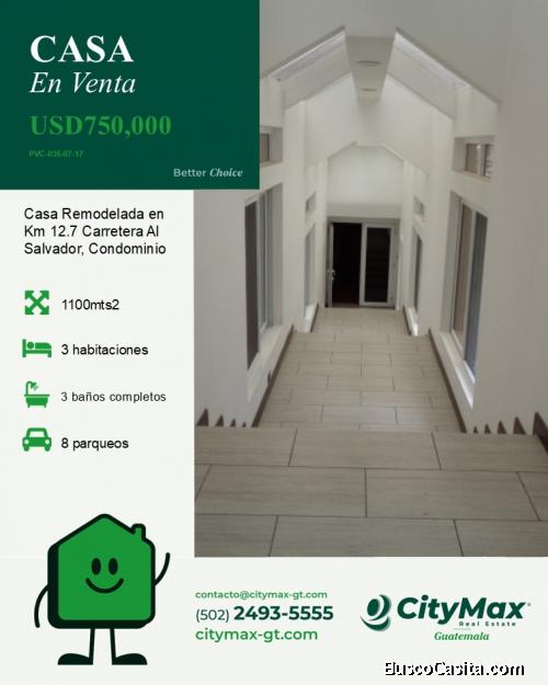 Casa en Venta en Condominio, Km 12 CES