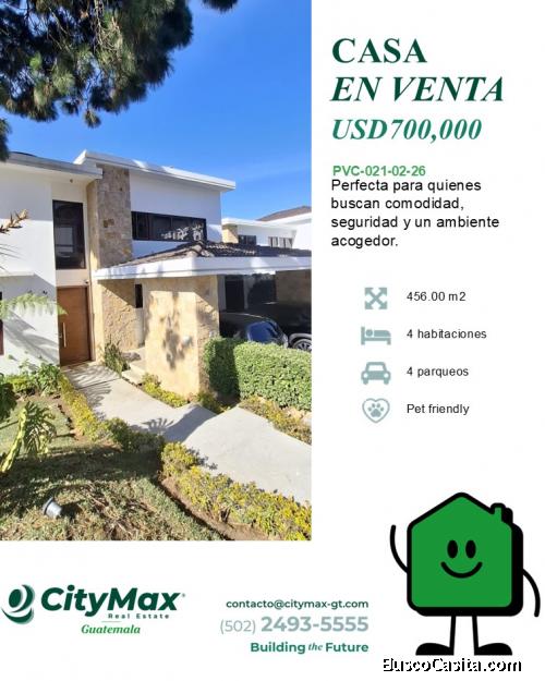 Hermosa Casa Residencial en venta en San Isidro Zona 16