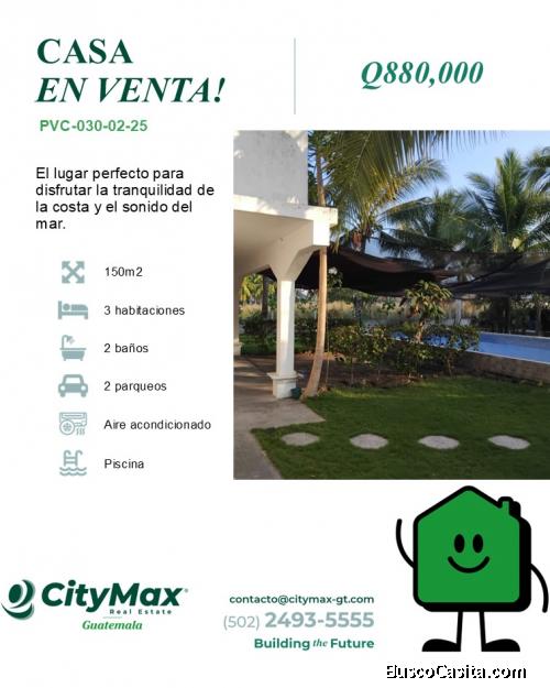 Casa Ideal para Vacacionar en venta en Monterrico