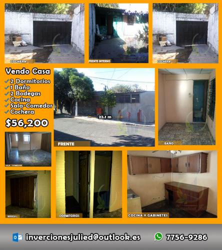 Vendo Casa de r en Reeparto Los Santos 1 Soyapango