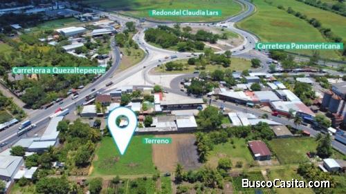 Vendo terreno comercial a 5 minutos del Claudia Lars