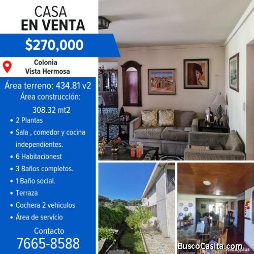 Casa en venta Colonia Vista Hermosa