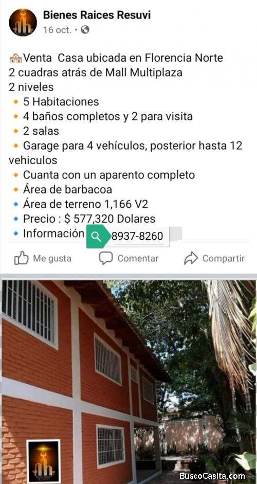 Excelentísimoa casa Florencia Norte