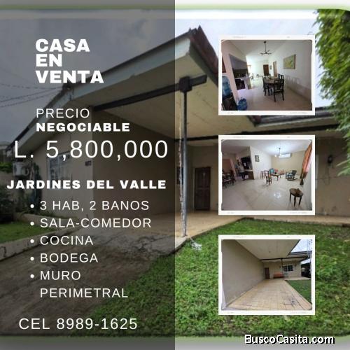 SE VENDE CASA EN JARDINES DEL VALLE SPS