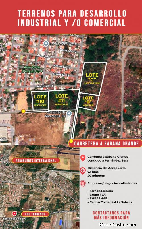 SE VENDE 6.5 MANZANAS DE TERRENO EN SABANA GRANDE 