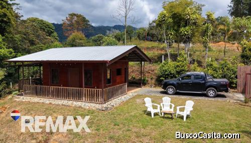 CABANA DE MONTANA CON VISTA AL VALLE EN QUEBRADAS, PEREZ ZELEDON