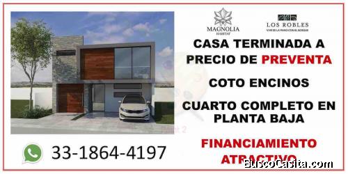 ESTRENA NUEVA AUN A PRECIO ESPECIAL DE PREVENTA COTO ENCINOS D15 EN RESIDENCIAL LOS ROBLES
