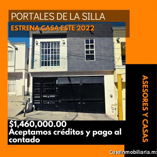 CASA EN VENTA A 5 MIN AVE LEOY CAVAZOS FRACC PORTALES DE LA SILLA 
