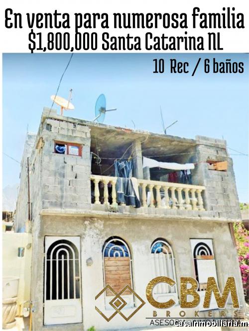 Propiedad en venta para familia numerosa en Santa Catarina NL