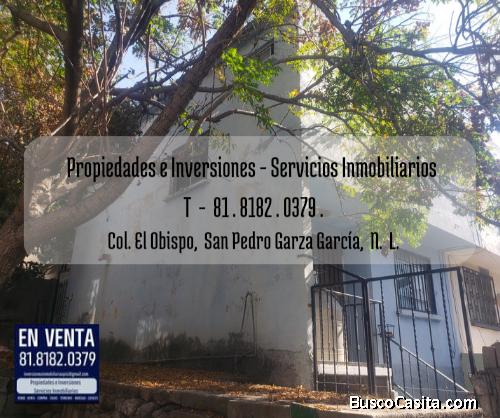 CASA EN VENTA EN EL OBISPO, SAN PEDRO GARZA GARCIA