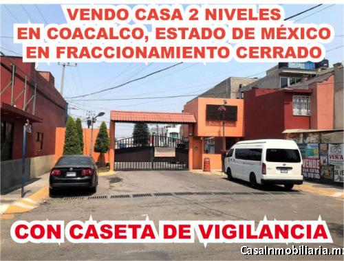 VENDO CASA DE 2 NIVELES EN COACALCO, ESTADO DE MEXICO