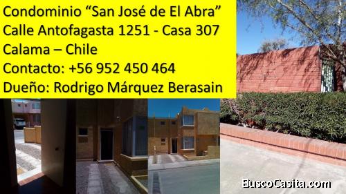 Venta Casa dos Pisos en condominio Calama