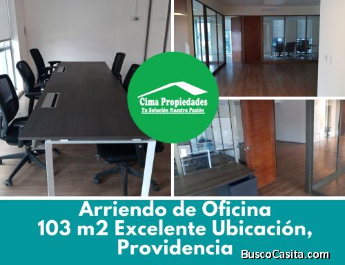 Amoblada, Excelente ubicación Oficina, Providencia