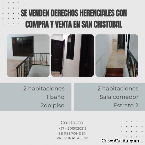 SE VENDEN DERECHOS HERENCIALES CON COMPRA Y VENTA EN SANCRISTOBAL: