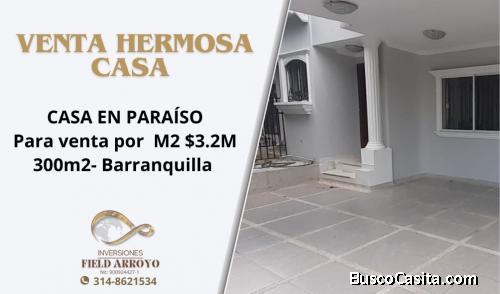 Hermosoa Casa  ideal  excelente ubicacion barranquilla Paraiso
