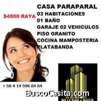 Inmobiliaria Realtor Group vende Casa Sector Paraparal 90 mts2 precio 4500
