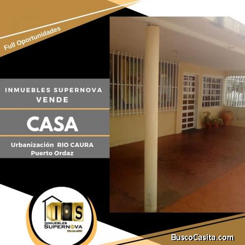 Casa en venta en Urb Río Caura, en conjunto cerrado, Puerto Ordaz
