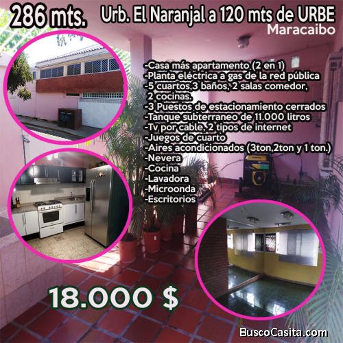 Casa mas apartamento (dos en uno) 286 mts cuadrdados