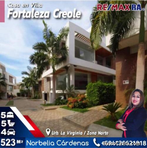 CASA EN VILLA FORTALEZA CREOLE MARACAIBO +584126621818 NC