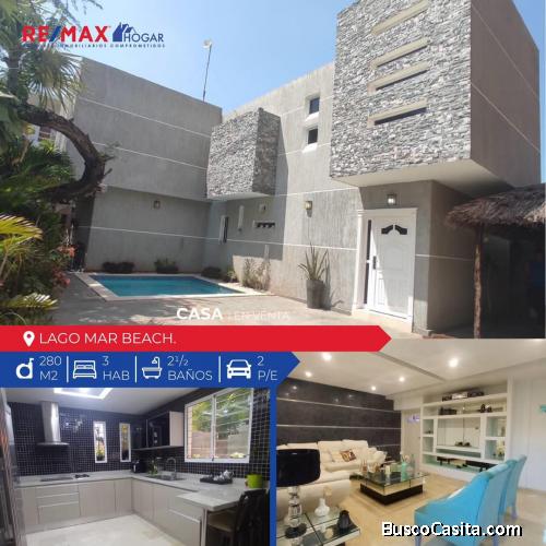 Casa en venta Maracaibo en urb lago Mar beach 21/06/21