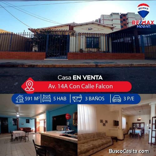 Casa Venta Maracaibo en La Av 14 con calle Falcón 07/10/21
