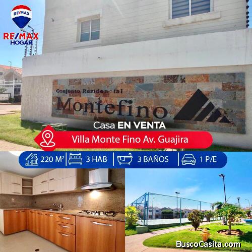 Casa venta Maracaibo Villa Monte fino 12 11 21