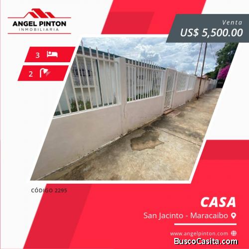 Casa ubicada en san Jacinto Maracaibo 