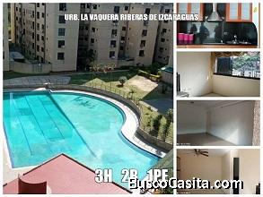 APARTAMENTO URB. RIVERAS DE IZCARAGUA, LA VAQUERA , GUARENAS 