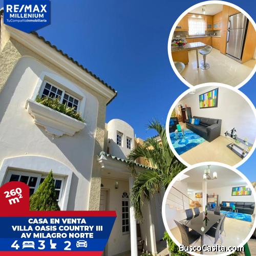 Casa en Venta VILLA Oasis Country III Zona Norte Maracaibo 260322