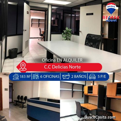 Oficina alquiler Maracaibo centro comercial delicias Norte 2522