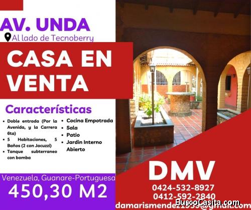 Casa en La Av. Unda