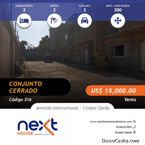 CONJUNTO CERRADO VENTA AVENIDA INTERCOMUNAL CIUDAD OJEDA NEXT 316