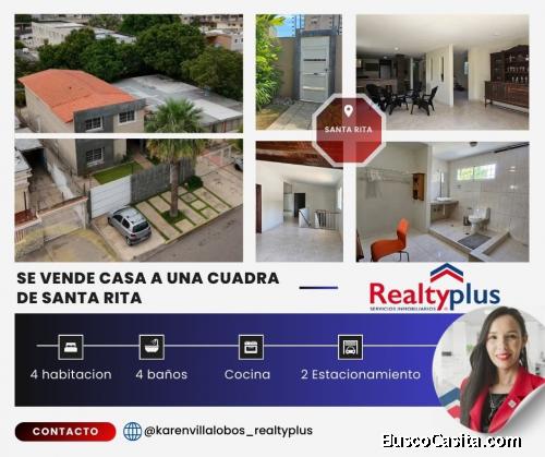 SE VENDE CASA A UNA CUADRA DE SANTA RITA, CALLE ABIERTA, MARACAIBO