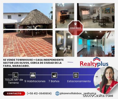 Se venden 2 casas en un solo terreno Sector Los Olivos, calle 68E, Maracaibo.
