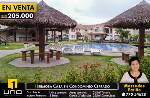 HERMOSA CASA EN VENTA ZONA NORTE - REMANSO