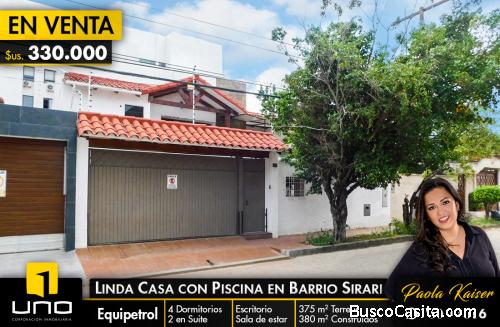 Linda y amplia casa en venta en Equipetrol sirari