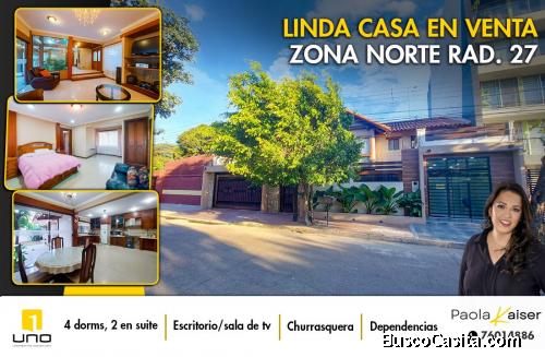 Linda casa en venta, zona norte, santa cruz, bolivia