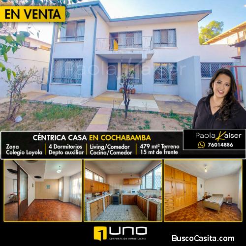 Céntrica casa en venta, Zona Muyurina, Cochabamba