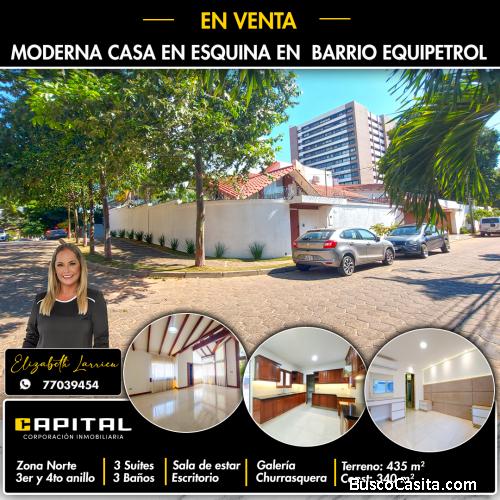 Casa en venta zona norte Barrio Equipetrol 