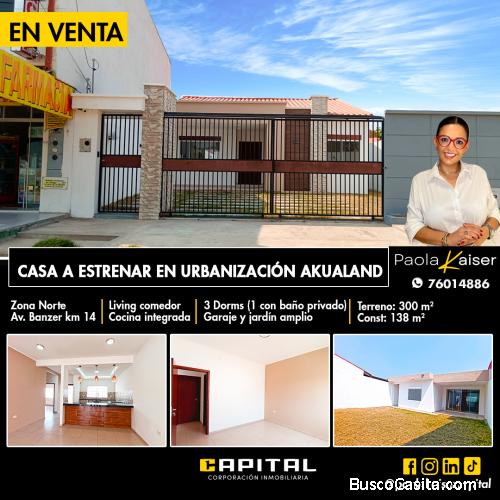 Casa en venta a estrenar, zona norte