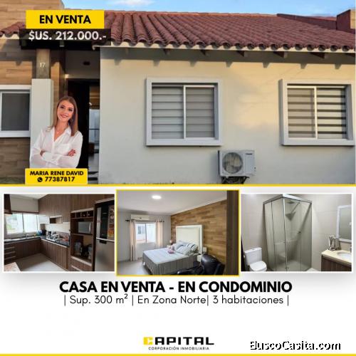 CASA DE 3 DORMITORIOS EN VENTA – DENTRO DE CONDOMINIO CERRADO