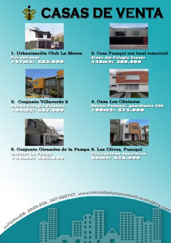 INMOBILIARIA CONEXION: VENDE CASAS EN VARIOS SECTORES INFORMES: 2353-232, 097-592747